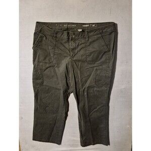 Sonoma Life+Style Women’s 14P Petite Olive Coolots Cropped Pants 6-Pocket